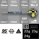 Set strelica steel Target Luke Littler Edge 24g SP 95% wolfram