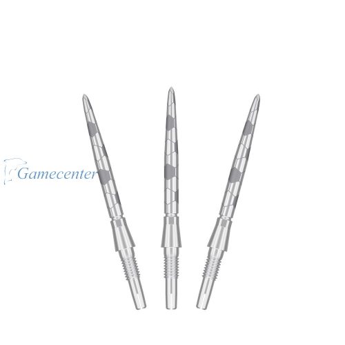 Vrhovi za steel strelice Target Swiss Storm Onyx srebrni, 26mm - 3kom