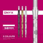 Vrhovi za steel strelice Target Swiss Storm Onyx srebrni, 30mm - 3kom