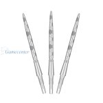 Vrhovi za steel strelice Target Swiss Storm Onyx srebrni, 35mm - 3kom