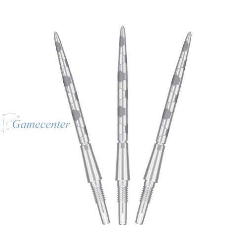 Vrhovi za steel strelice Target Swiss Storm Onyx srebrni, 35mm - 3kom