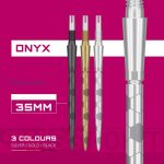 Vrhovi za steel strelice Target Swiss Storm Onyx srebrni, 35mm - 3kom