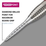 Vrhovi za steel strelice TARGET Swiss Point Storm Diamond 26mm, srebrna - 3kom