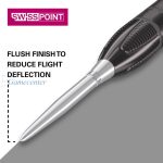 Vrhovi za strlice steel TARGET Swiss Point Storm 35mm, srebrni - 3kom.