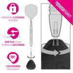 Vrhovi za steel strelice TARGET Swiss Point Storm Nano 35mm, crni - 3kom