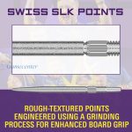 Vrhovi za strelice Target Swiss SLK srebrni, 30mm, 3kom