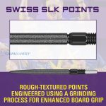 Vrhovi za strelice Target Swiss SLK crni, 30mm, 3kom