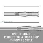 Vrhovi za strelice Target Swiss Storm RST srebrni 42mm 3kom
