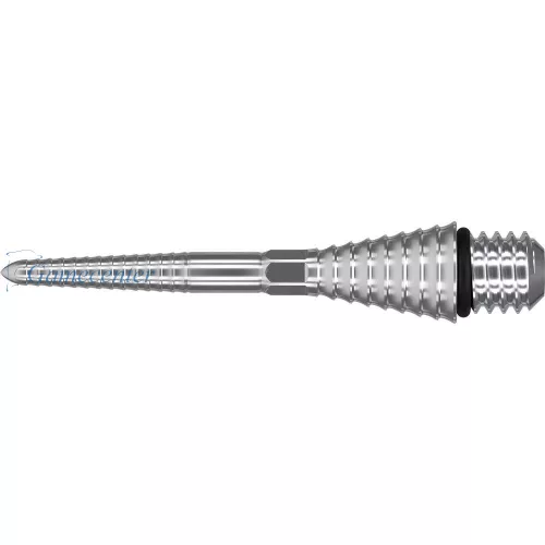 Vrhovi za strelice TARGET steel Titanium Grooved Swiss Point srebrna, 26mm - 3kom