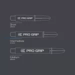 Tela za strelice TARGET Pro Grip short 34mm, crna, 9 kom