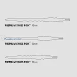 Vrhovi za strelice Target Japan Premium Swiss Point srebrni 35mm