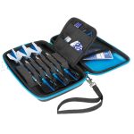 Torba za strelice Harrows Blaze Pro 6, aqua, crna