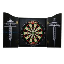   Winmau pikado kabinet sa pikado tablom i 2 seta strelica,crni
