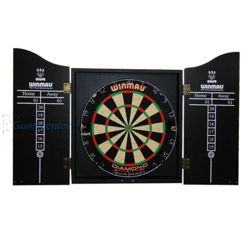 Winmau pikado kabinet sa pikado tablom i 2 seta strelica,crni