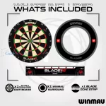 Kompletni pikado set Winmau, tabla Blade 6 Triple Core, okvir, 2 seta strelica, linija
