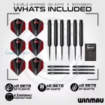Kompletni pikado set Winmau tabla Blade 6,sivi okvir,2 seta strelica,linija i checkout karta