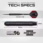 Kompletni pikado set Winmau tabla Blade 6,sivi okvir,2 seta strelica,linija i checkout karta