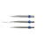 Vrhovi za strelice steel RedDragon Trident 32mm, srebrni,plavi