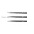 Vrhovi za strelice steel RedDragon Trident 32mm, srebrni