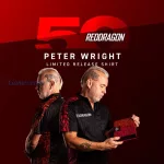 Majica Red Dragon 50 Year Limited Edition, Peter Wright – veličina XL